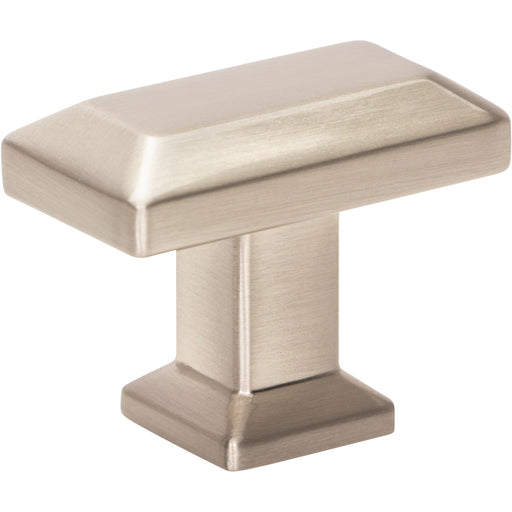 Sweetbriar Lane 1 3/8" Length Rectangle Knob Brushed Nickel