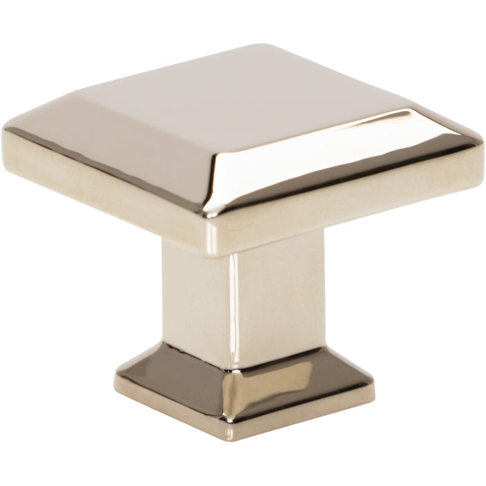 Sweetbriar Lane 1 1/4" Length Square Knob Polished Nickel