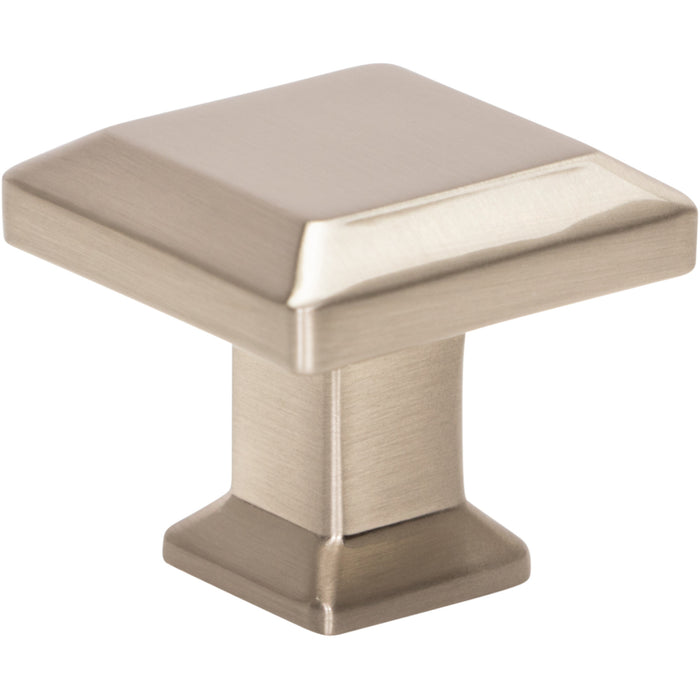 Sweetbriar Lane 1 1/4" Length Square Knob Brushed Nickel
