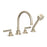 Graceline 4-Hole Deck Mount Tub Filler Satin Nickel