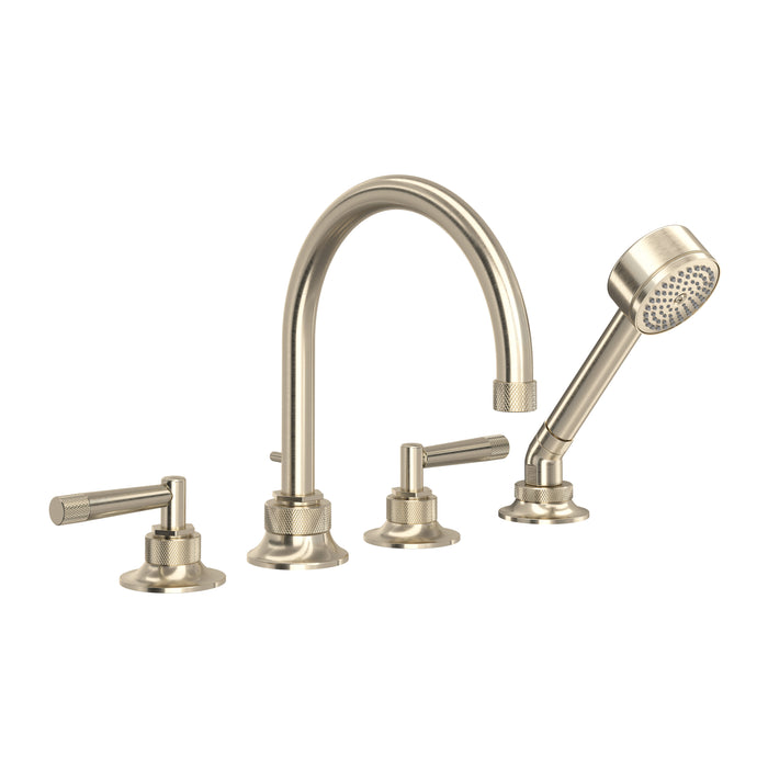 Graceline 4-Hole Deck Mount Tub Filler Satin Nickel