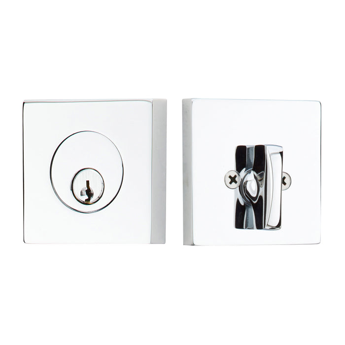 Square Deadbolt, Sgl, US26