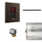 Basic Butler Linear Steam Generator Control Kit / Package in Square Oil Rubbed Bronze