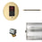 Basic Butler Linear Steam Generator Control Kit / Package in Round Satin Brass