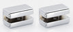 Cube Bath Glass Shelf Brackets Only