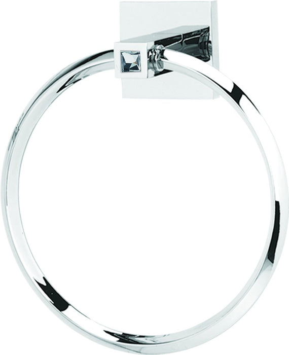 Contemporary II Crystal Bath Crystal Towel Ring