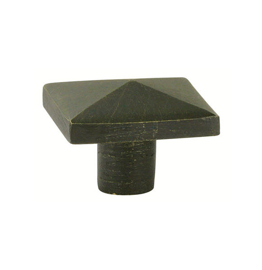 Sandcast Bronze Square Knob, 1-5/8"