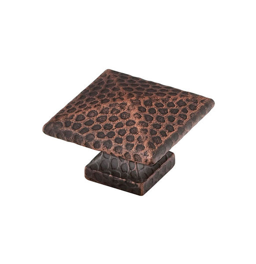 Arts & Crafts Square Dimpled Knb, 1-1/4"