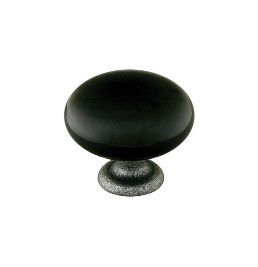 Madison Cabinet Knob, Black, 1-1/4"