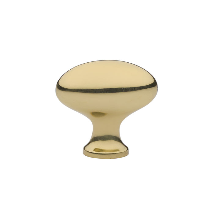 Cabinet Knob, Brass Egg, 1-1/4"
