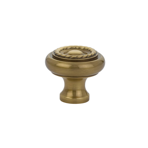 Cabinet Knob, Brass Rope, 1"