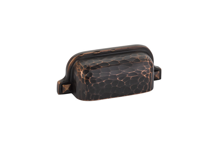 Hammered Bin Pull, 3" C-C