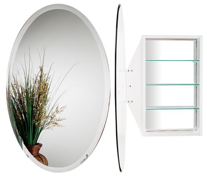 Oval Mirror Cabinet