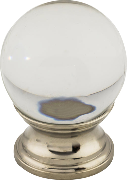 Clarity Clear Glass Knob 1 3/16 Inch