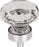 Clear Octagon Crystal Knob 1 3/8 Inch