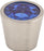 Blue Crystal Center Knob 13/16 Inch