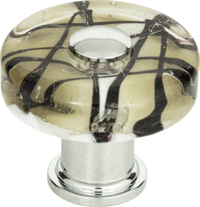 Viceroy Glass Round Knob 1 1/2 Inch