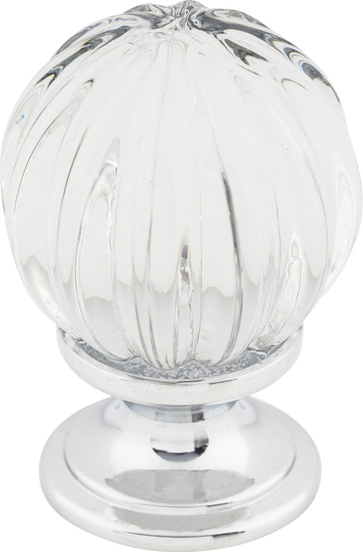Clear Melon Crystal Knob 1 1/8 Inch