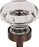 Clear Octagon Crystal Knob 1 3/8 Inch