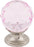 Pink Crystal Knob 1 1/8 Inch