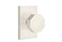 Emtek Privacy Set, Modern Rectangle Rosette, Octagon Knob (Flat Black)