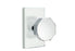 Emtek Privacy Set, Modern Rectangle Rosette, Octagon Knob (Flat Black)