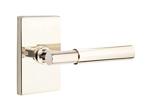 Emtek Modern Rectangular Rosette Door Set with Myles Levers