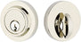 Emtek Deadbolt Single Cylinder Round Solid Brass Modern Style, C-Keyway, Model: 8467, Color: