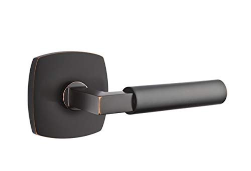Emtek Full Dummy Set, Urban Modern Rosette, Hercules Lever, Oil Rubbed Bronze