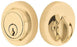 Emtek Deadbolt Single Cylinder Round Solid Brass Modern Style, C-Keyway, Model: 8467, Color: