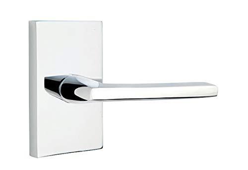 Emtek Helios Lever with Modern Rectangular Rosette