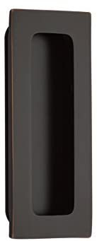 Emtek, Modern Rectangular, Flush Pull, 2" x 10", Flat Black