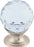 Light Blue Crystal Knob 1 1/8 Inch
