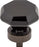 Black Octagon Crystal Knob 1 3/8 Inch