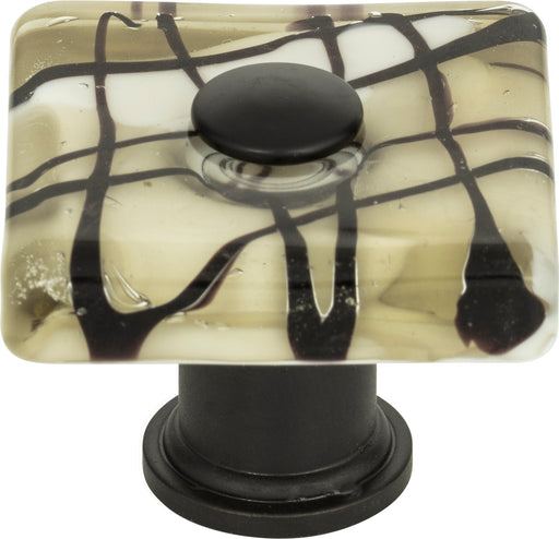Viceroy Glass Square Knob 1 1/2 Inch