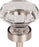 Clear Octagon Crystal Knob 1 3/8 Inch
